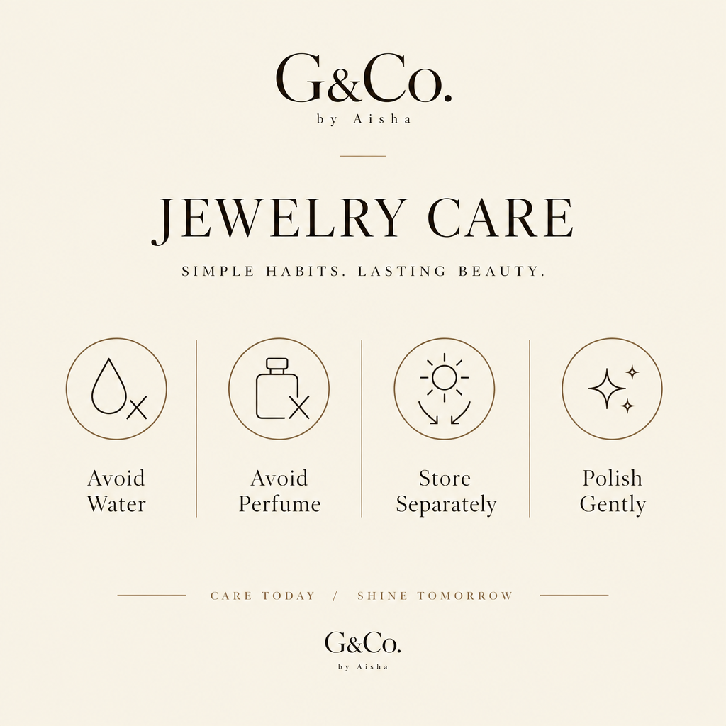 G&Co. by Aisha jewellery guide: moissanite certificate and ring size information, Dubai
